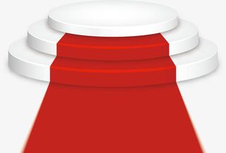 卡通领奖台产品展示台免抠