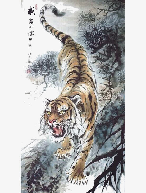 行走的老虎免抠