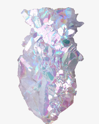 蒸汽波风格闪亮石头免抠