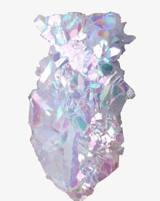 蒸汽波风格闪亮石头免抠