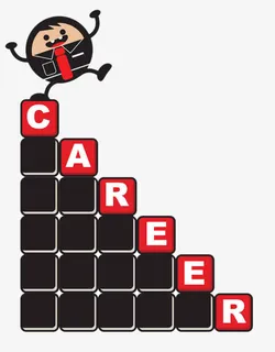 手绘卡通几何台阶免抠