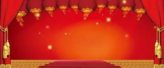 元宵节喜庆红色高清