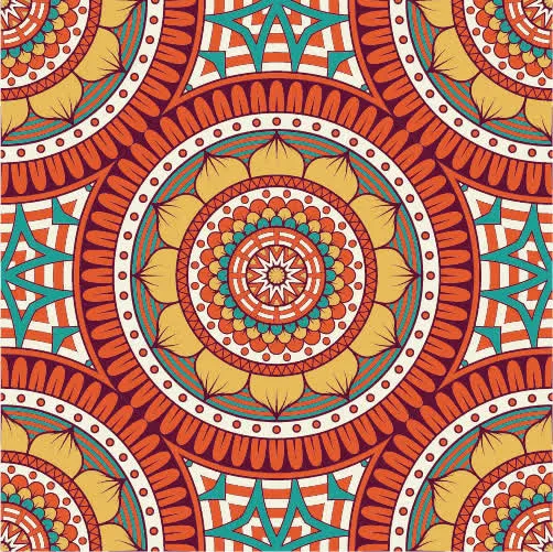 古典花纹花纹插画背景