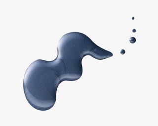 蓝色指甲油特写免抠