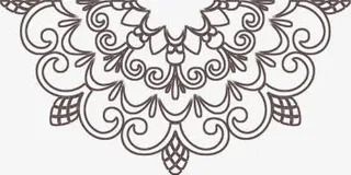 黑色花纹背景七夕情人节