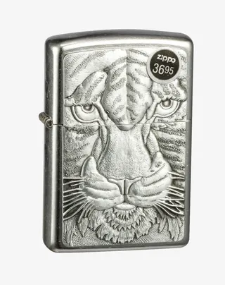 ZIPPO打火机欧洲风金属老虎免抠