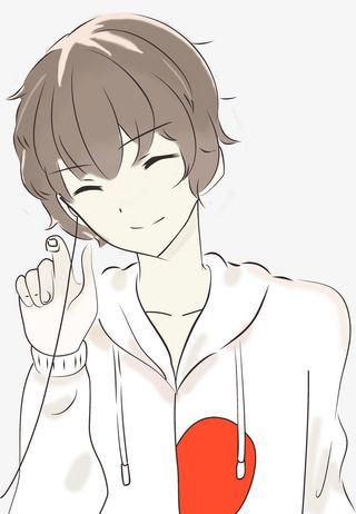 听音乐的男生。免抠