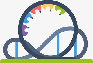 卡通欢乐谷图标设计免抠