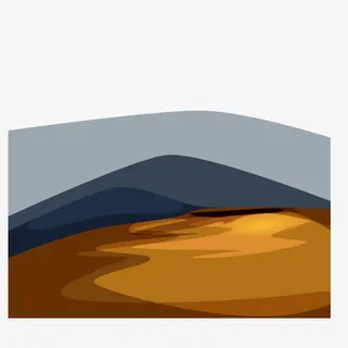 卡通手绘山免抠