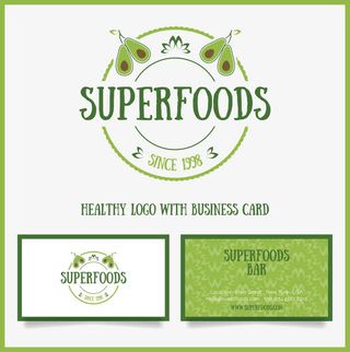 纯天然绿色食品海报免抠