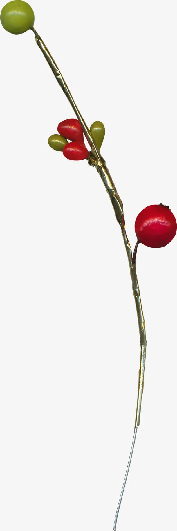 圣诞节干枝装饰素材免抠