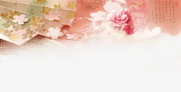 唯美古风水彩插画免抠