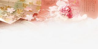 唯美古风水彩插画免抠