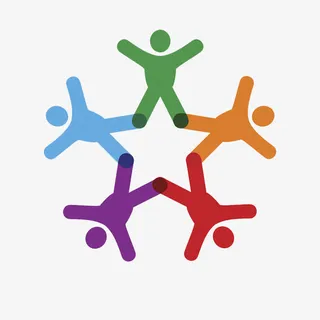 团结互助图案免抠