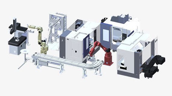 生产线效果图免抠