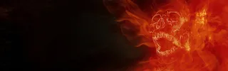 火焰骷髅头背景高清