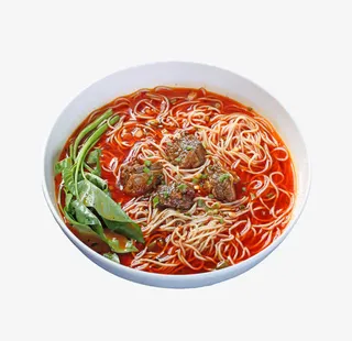 实物丸子麻辣米线免抠