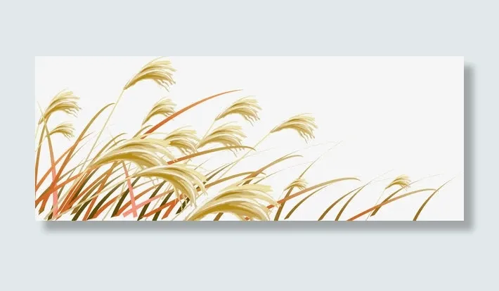 春天黄色手绘植物免抠