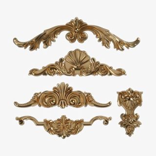 精美欧式金属边框花纹免抠装饰中国风元素