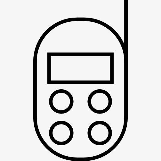 电话概述了联系的象征图标免抠