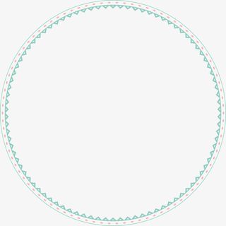 绿色圆形边框免抠