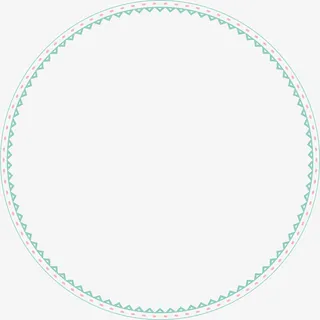 绿色圆形边框免抠