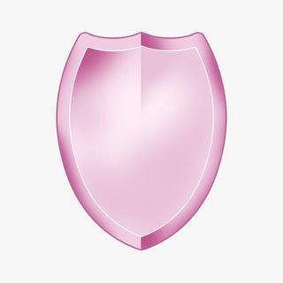 粉色盾牌元素免抠