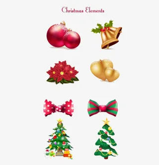 圣诞装点素材免抠