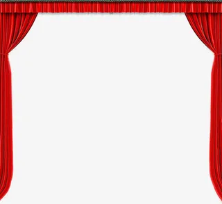 节日庆典舞台帘子免抠