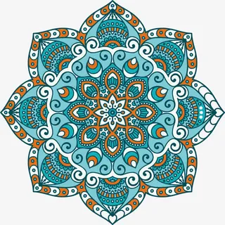 春节花纹背景PNG矢量素材