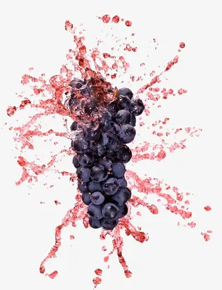 创意水花葡萄免抠