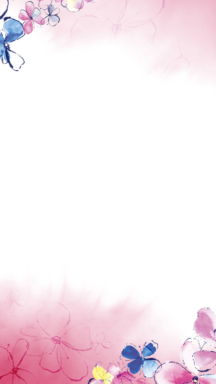 浪漫花朵psd分层H5背景高清