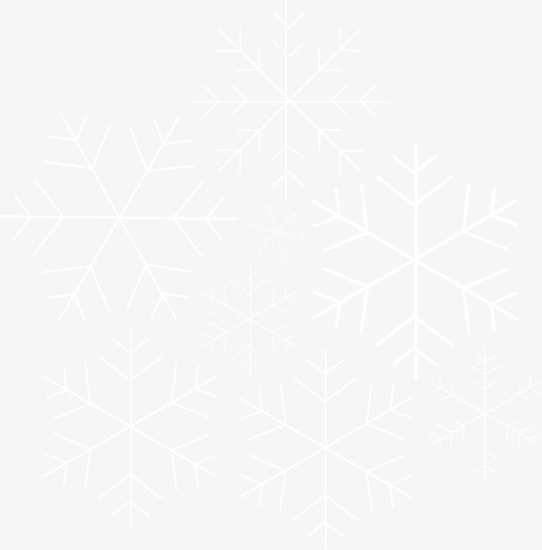 冬天矢量漫天飞雪素材免抠