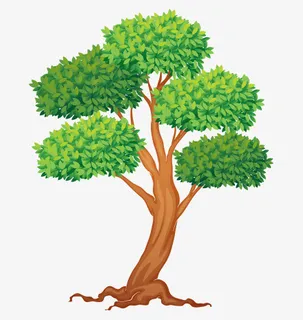 大树春天树木矢量15免抠