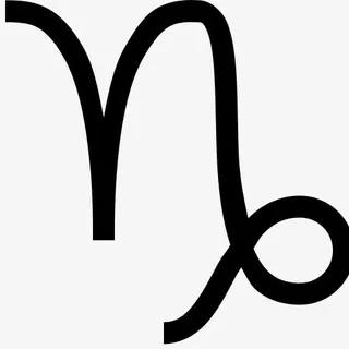 占星术摩羯座星座标志生肖天文符免抠