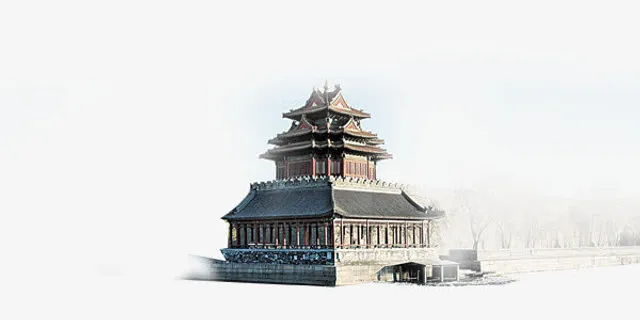 旅游中国风景点矢量图免抠