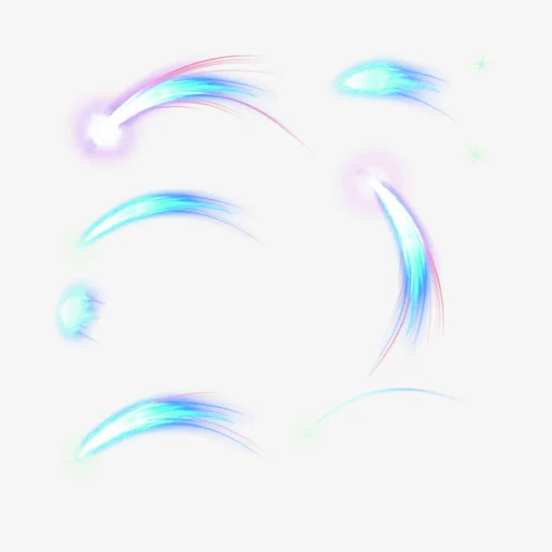 梦幻蓝游戏特效装饰免抠