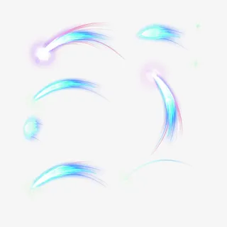 梦幻蓝游戏特效装饰免抠