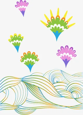 矢量创意花纹免抠