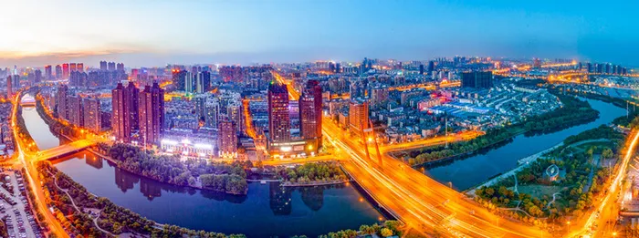 都市城市夜景背景高清