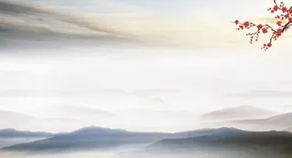 简约大气水墨风国庆中国梦海报背景psd