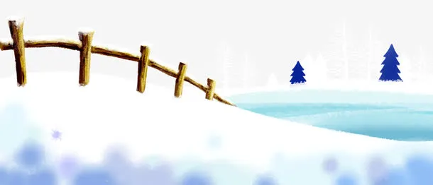 冬天海报元素免抠