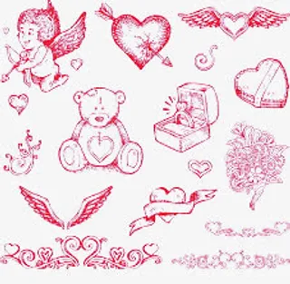 情人节元素集合免抠