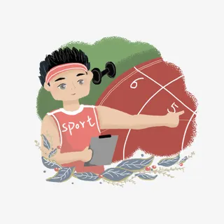 开学季卡通教师素材体育老师免抠