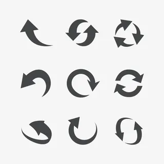 矢量更新升级图标路免抠