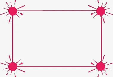 ppt幻灯花边框设计免抠