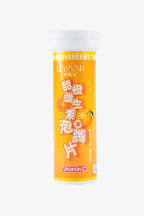 甜橙维生素C泡腾片免抠