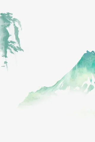 中国风的青山免抠