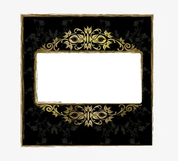 欧式花纹边框矢量免抠