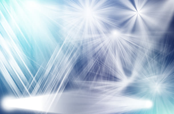 白色舞台光束光效海报背景